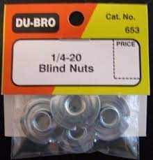 Du-Bro 1/4-20 Blind Nuts No.653