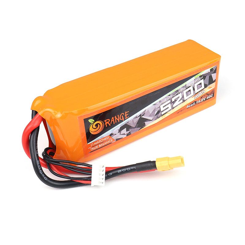 Orange 5200mAh 4S 40C/80C (14.8V) Lithium Polymer Battery Pack