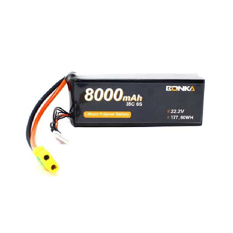 Bonka 22.2V 8000mAh 35C 6S Lithium Polymer Battery Pack