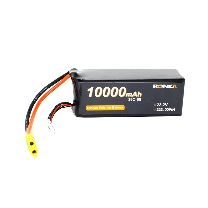 Bonka 22.2V 10000mAh 35C 6S Lithium Polymer Battery Pack