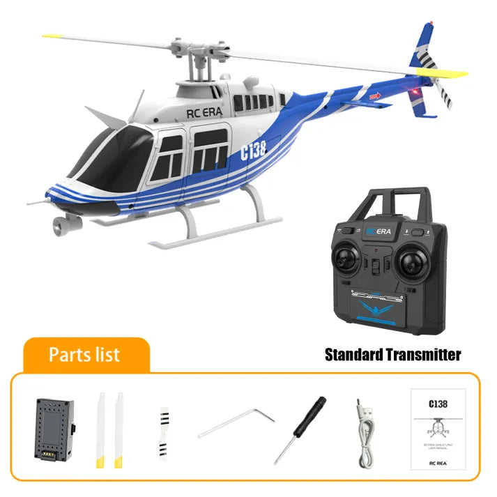 RC ERA C138-S JET RANGER GYRO STABILIZED HELICOPTER - RTF