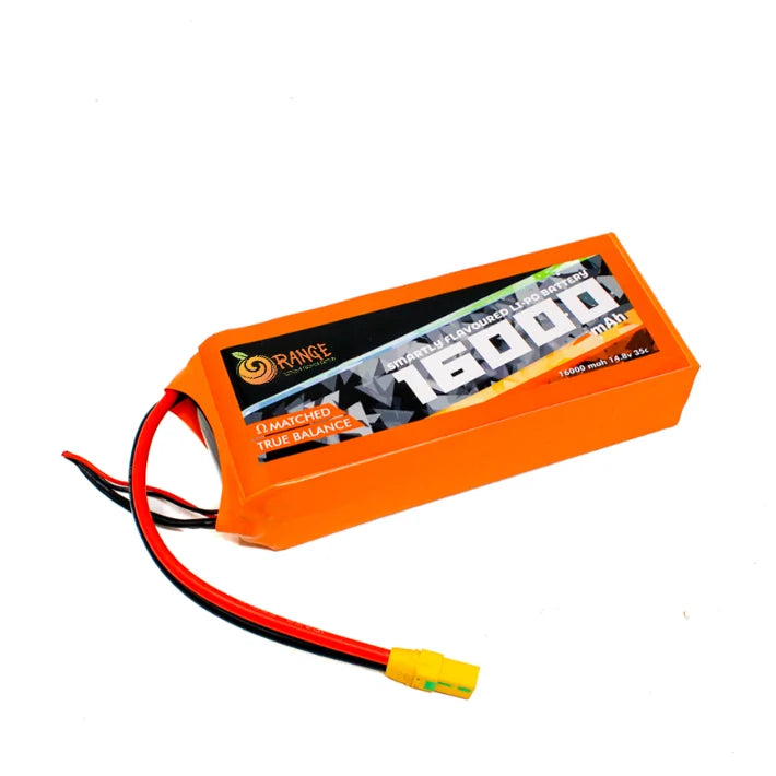 LIPO 14.8V 16000MAH 4S 35C ORANGE BATTERY