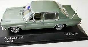 Diecast Minichamps Opel Admiral Iceland Green 1/43