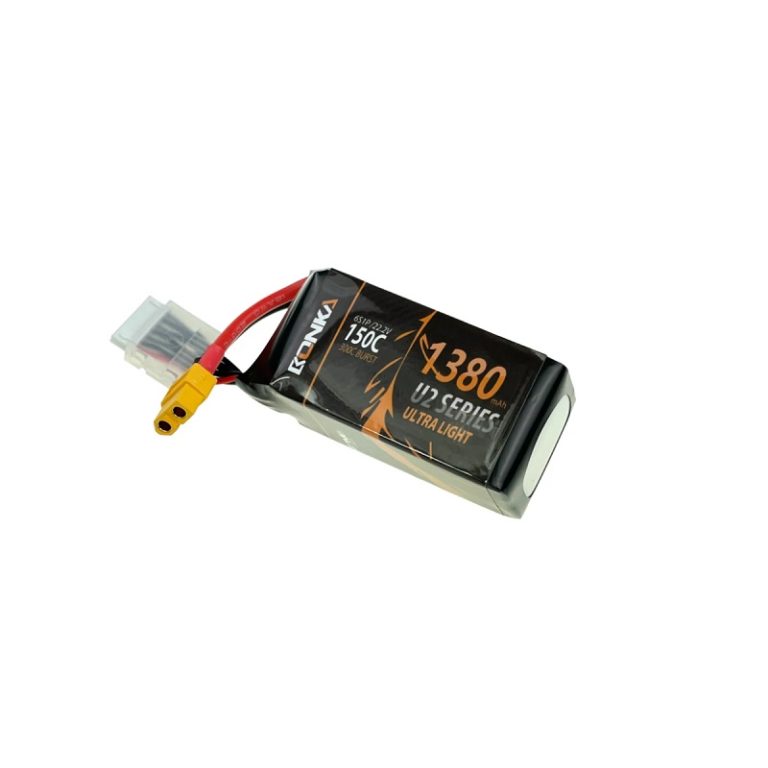 Bonka 22.2V 1380mAh 150C 6S FPV U2 Series Lithium Polymer Battery Pack