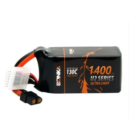 Bonka 22.2V 1400mAh 130C 6S FPV U2 Series Lithium Polymer Battery Pack