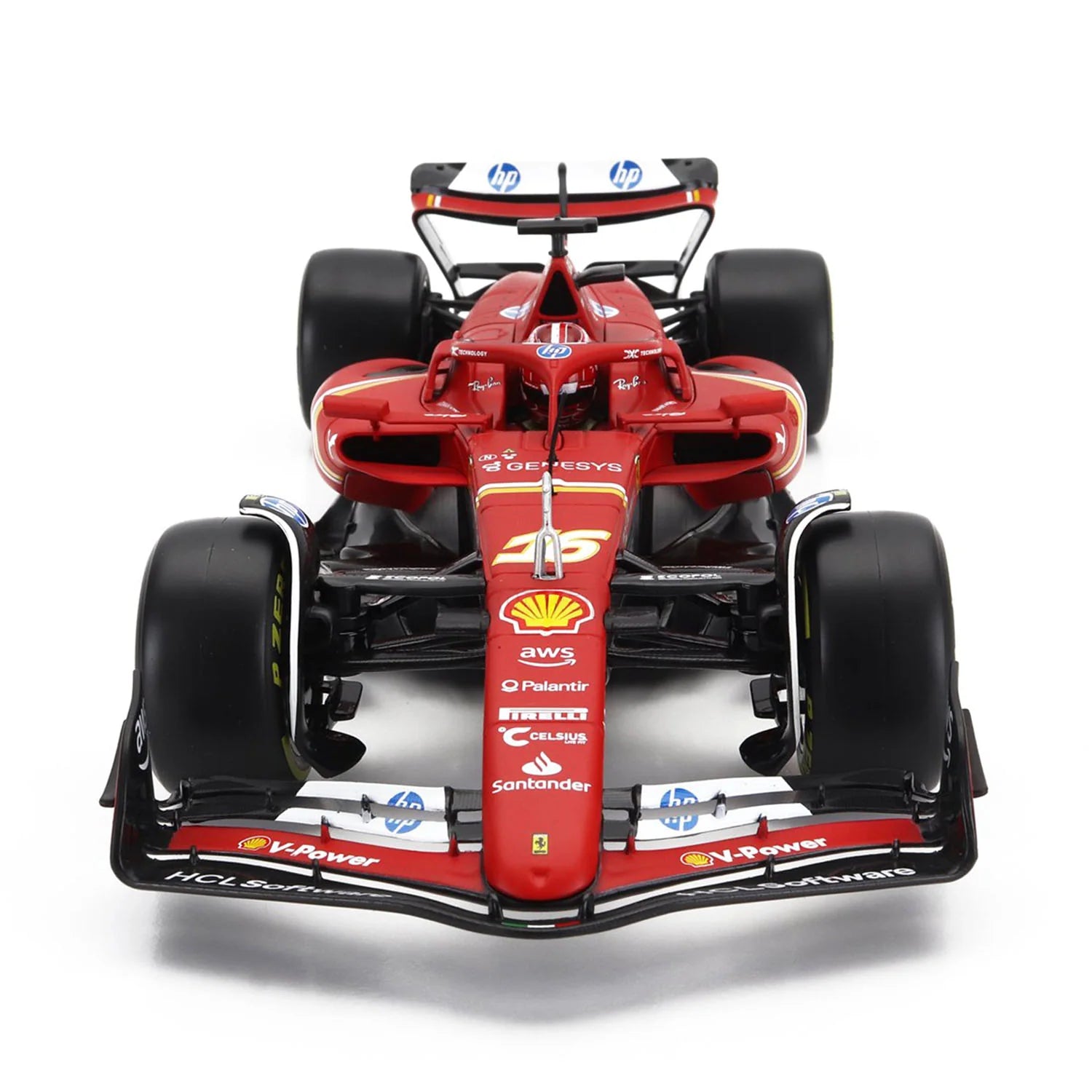 BBURAGO #16 LECLERC SF24 2024 SEASON 1:18 SCALE DIECAST MODEL