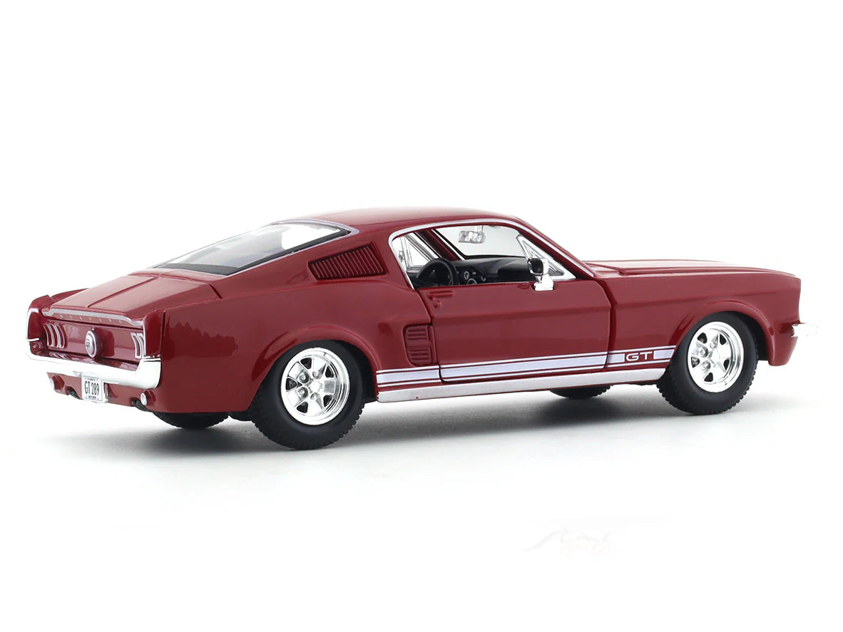 MAISTO 1/24 SCALE 1967 FORD MUSTANG GT (CHERRY RED) DIECAST CAR MODEL 51260