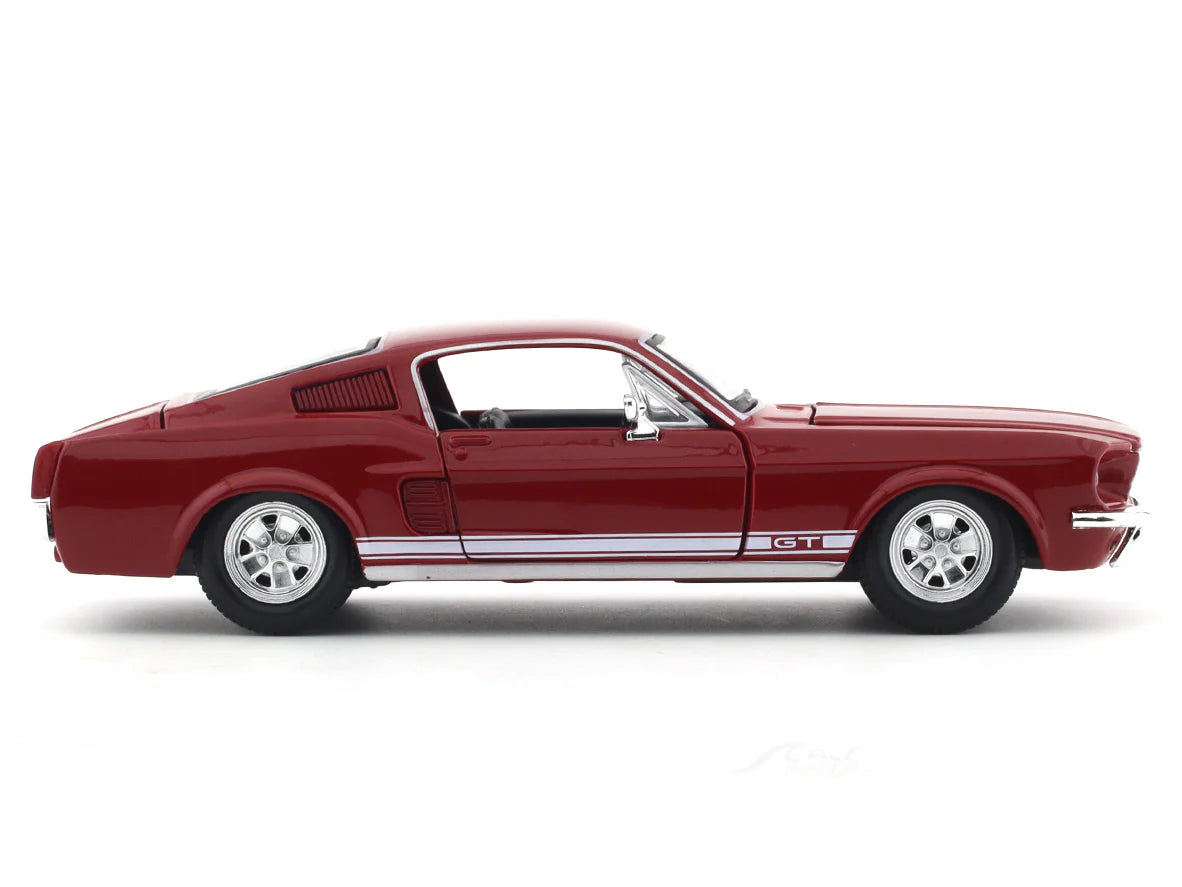 MAISTO 1/24 SCALE 1967 FORD MUSTANG GT (CHERRY RED) DIECAST CAR MODEL 51260