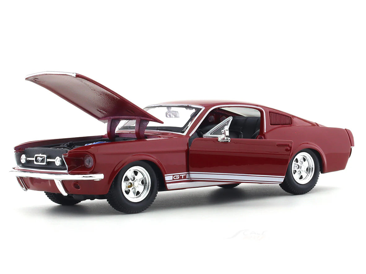 MAISTO 1/24 SCALE 1967 FORD MUSTANG GT (CHERRY RED) DIECAST CAR MODEL 51260
