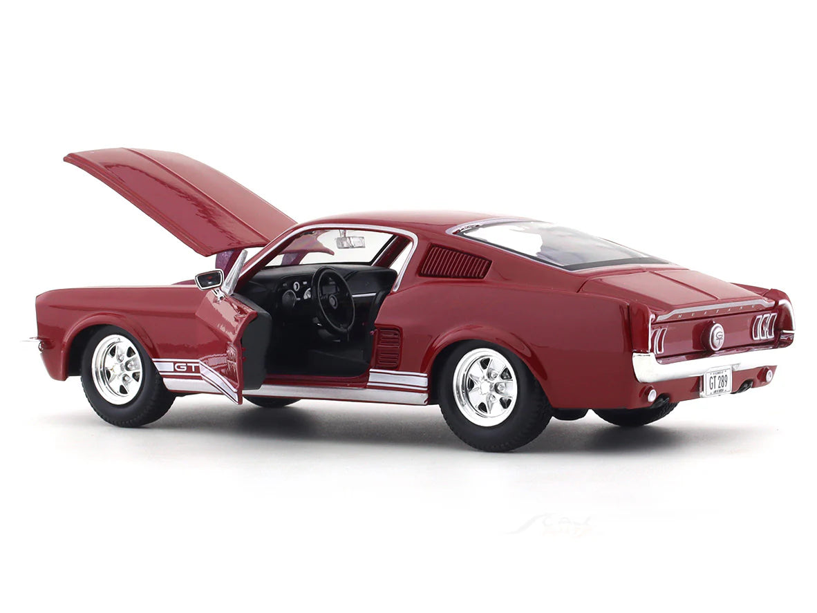 MAISTO 1/24 SCALE 1967 FORD MUSTANG GT (CHERRY RED) DIECAST CAR MODEL 51260