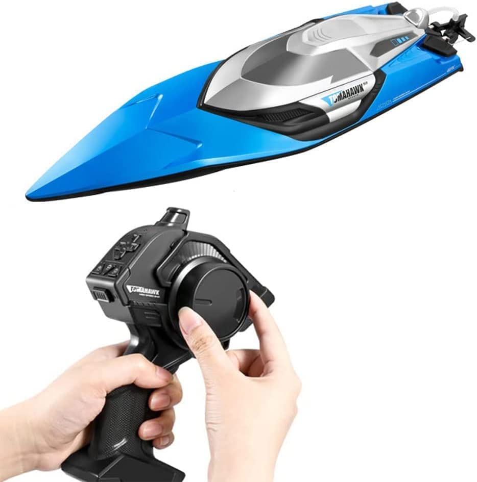 TOMAHAWK RC BOAT ELECTRIC BLUE & SILVER