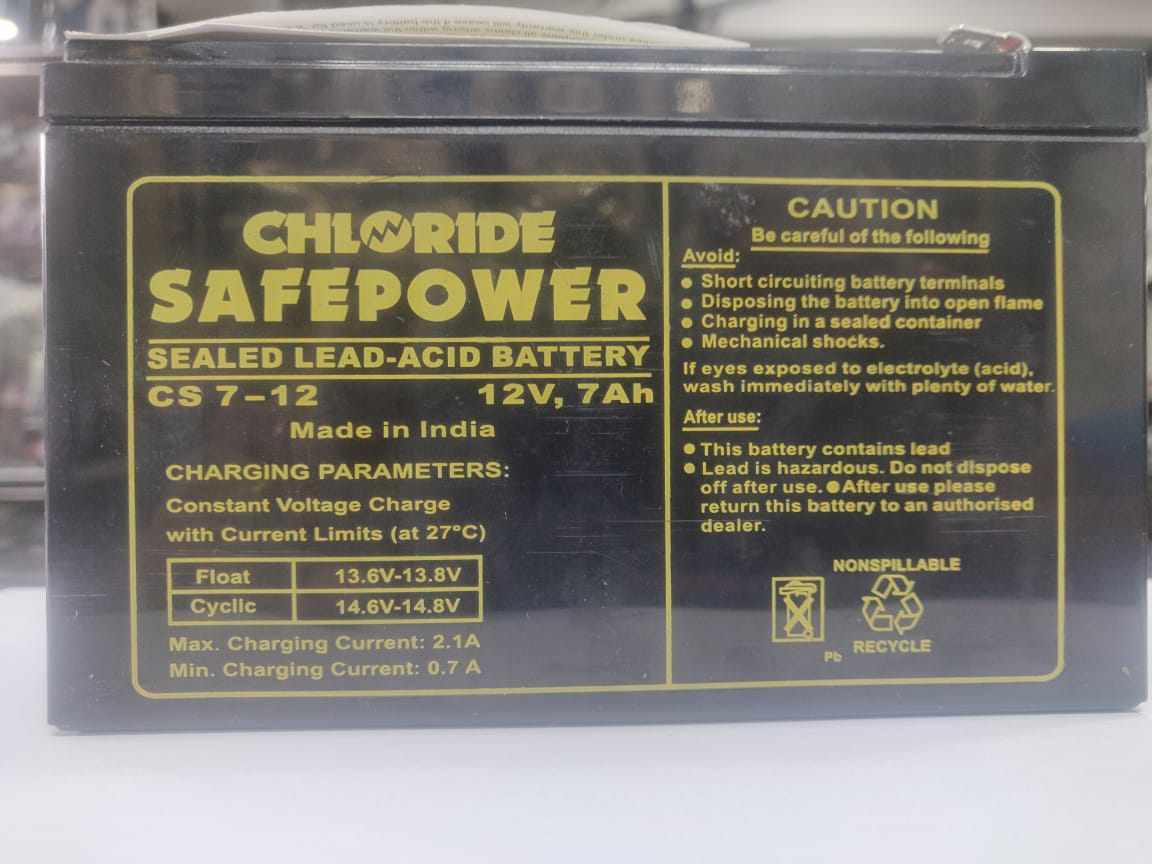 Exide CS 7-12 12V Battery 7AH