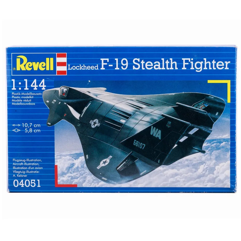 Revell 1:144 Scale F-19 Stealth Fighter Aircraft Plastic Model Kit 04051
