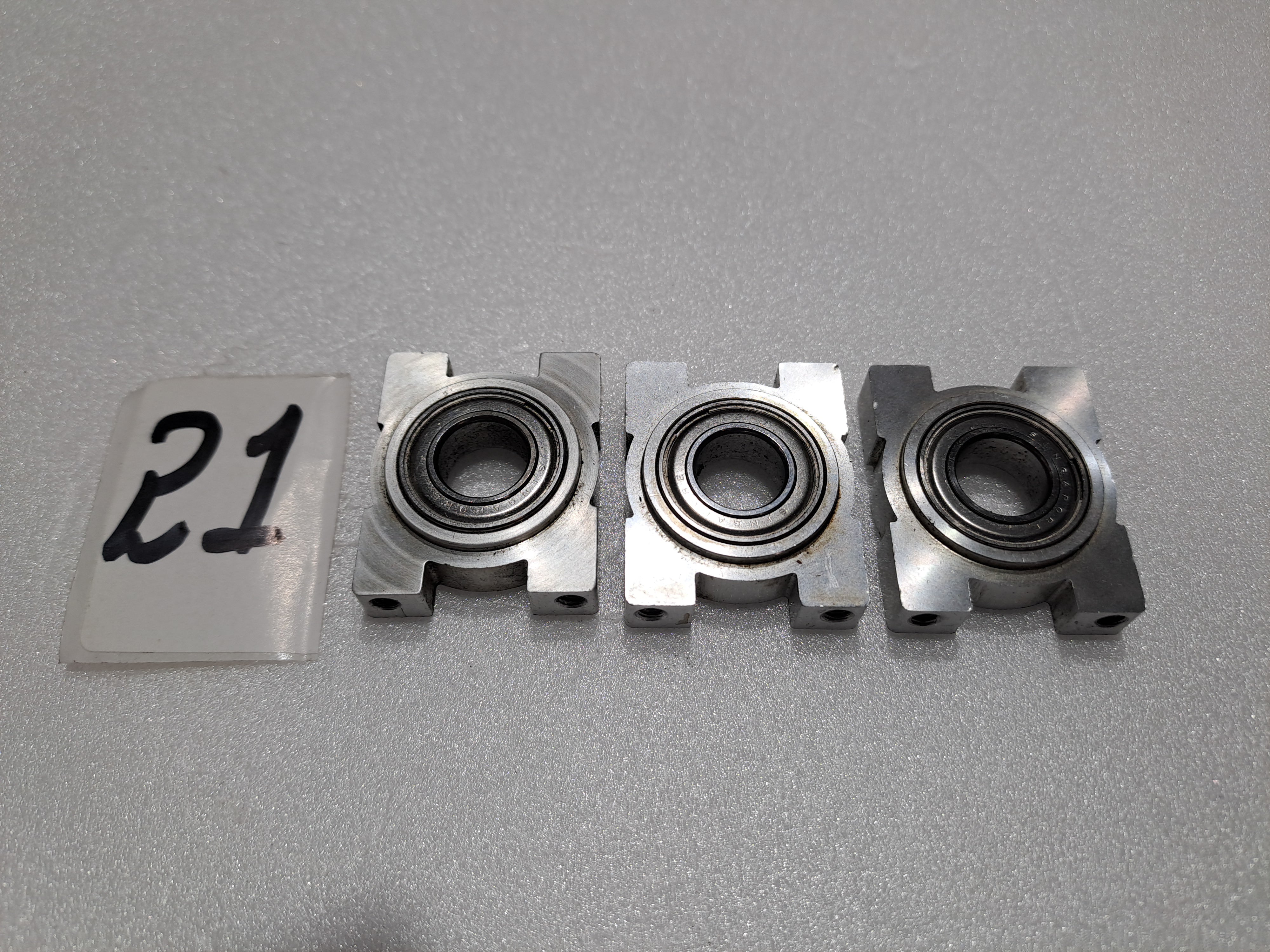 JR VIBE 50 NITRO HELICOOPTER BEARING BLOCKS WITH BEARING (PACK OF 3) PART NO.-996160 PRE OWNED QUALITY
