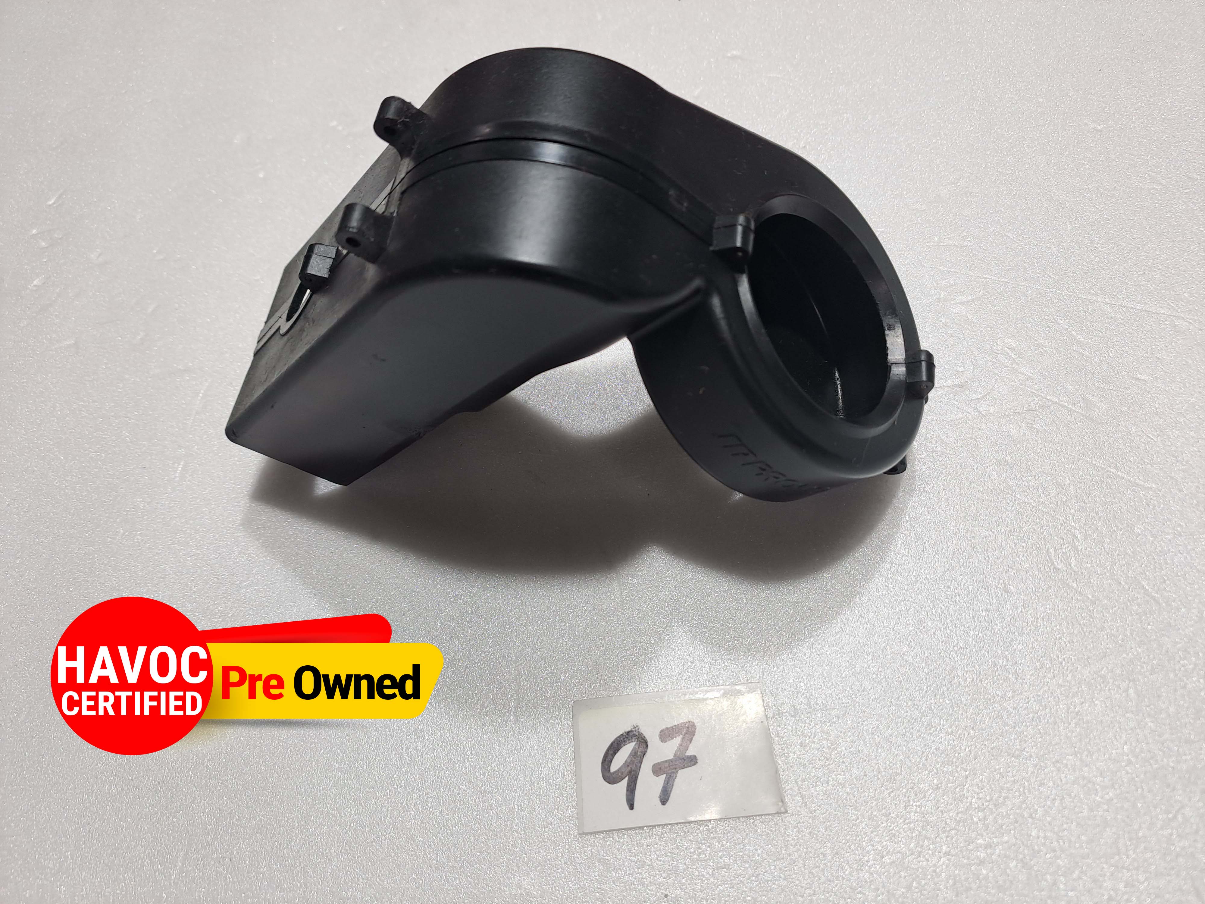 JR VIBE 50 NITRO  HELICOPTER COOLING FAN SHROUD L/R PART NO. 96508PRE OWNED QUALITY