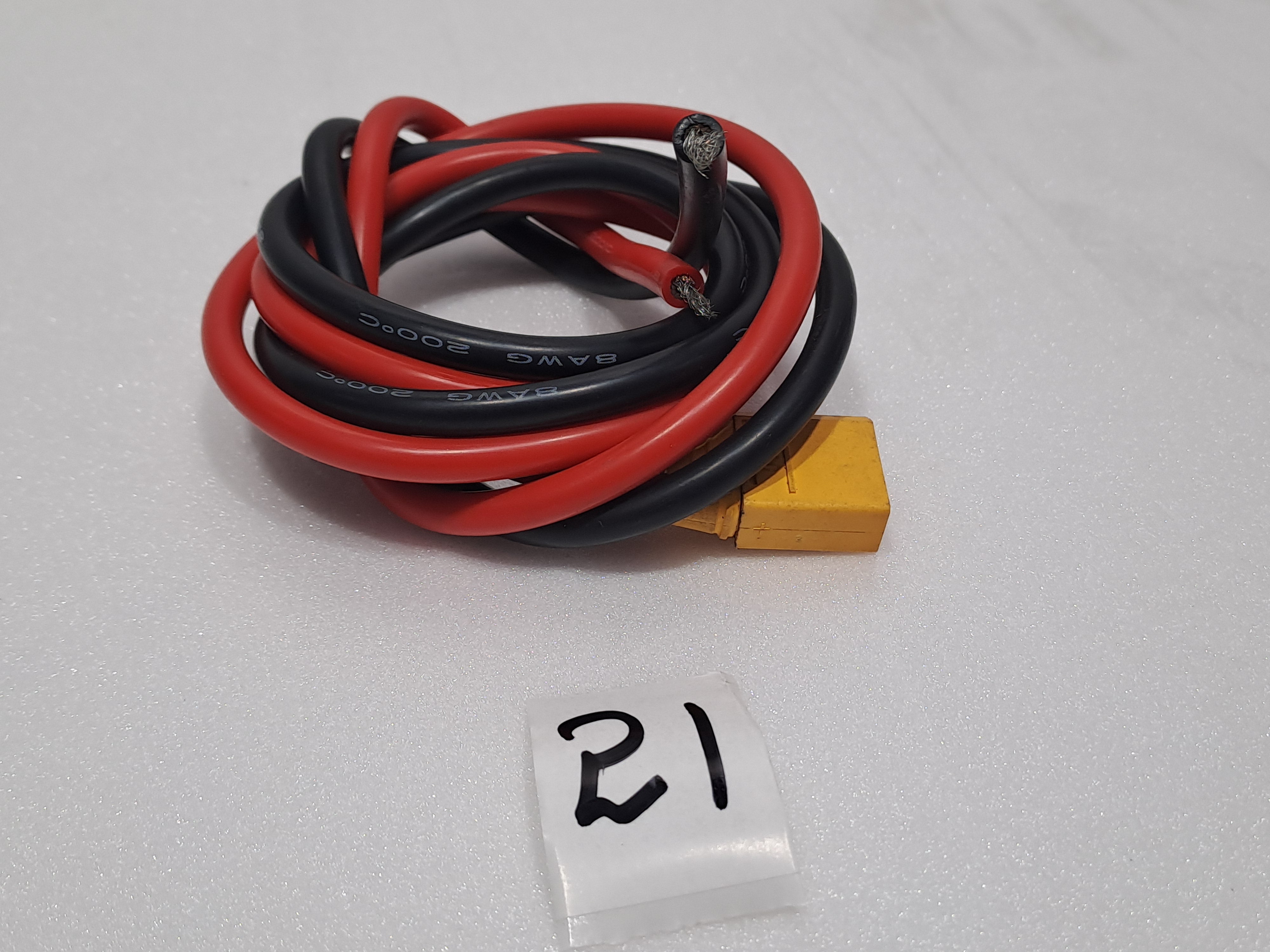 HEAVY DUTY WIRE WITH XT90  CONNECTOR 1 MTR LENGTH