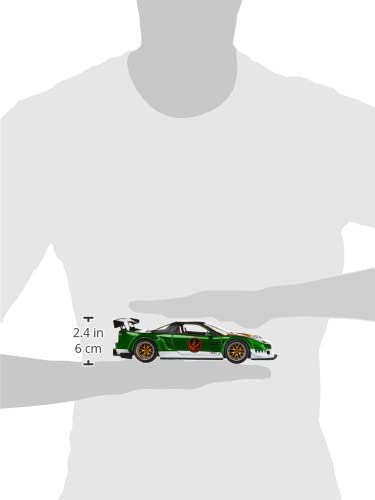 JADA POWER RANGERS 1:24 2002 HONDA NSX TYPE-R JAPAN SPEC DIE-CAST CAR WITH 2.75 (GREEN RANGER FIGURE)