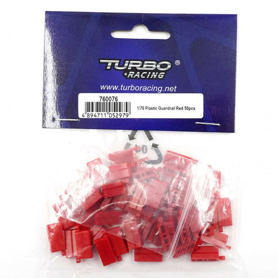 Turbo Racing - 1:76 RC Car Spare Parts - Guardrail Red (50 Pcs)760076