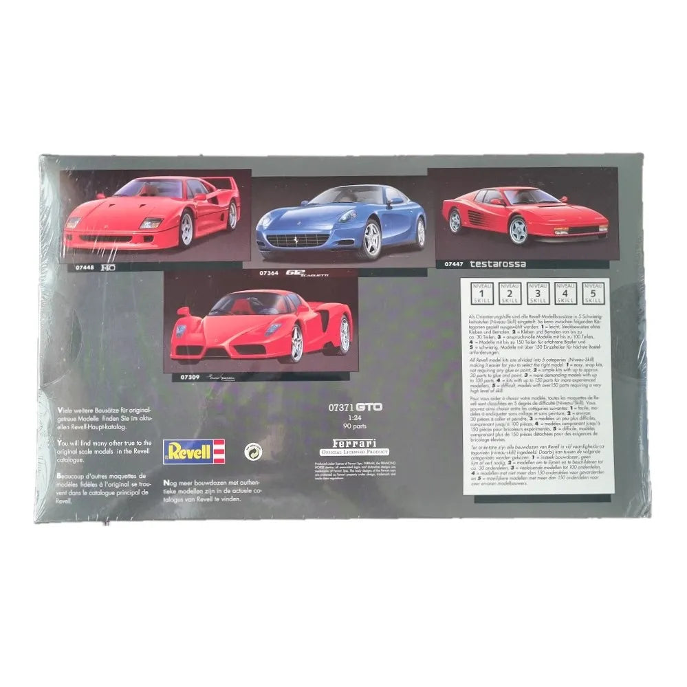 Revell Ferrari GTO 1:24 Scale Plastic Model Kit 07371 (Officially Licensed)