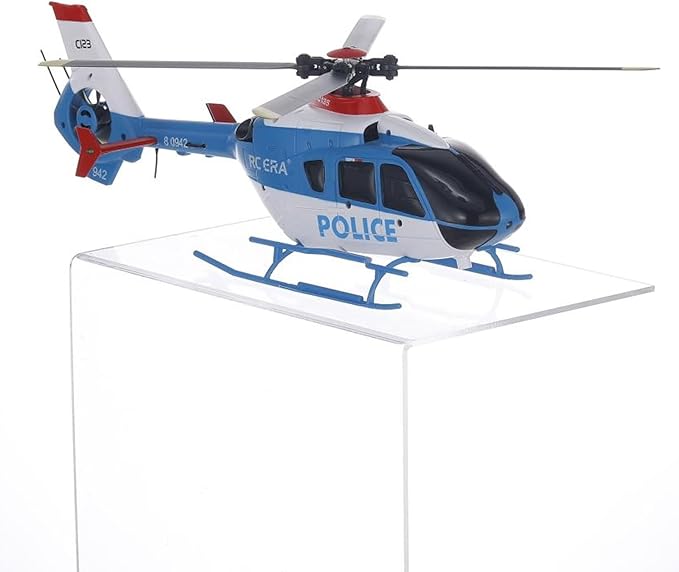 RC Helicopter RC ERA C123 EC135 Scaled 1:36 6CH 6-Axis Altitude Hold Optical Flow Positioning Version(BLUE)