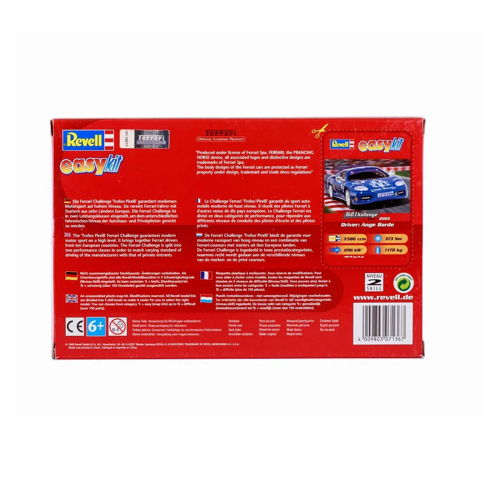 Revell Easykit 360 Challenge Ange Barde 2003 1:32 Scale 07136 (Officially Licensed Ferrari)