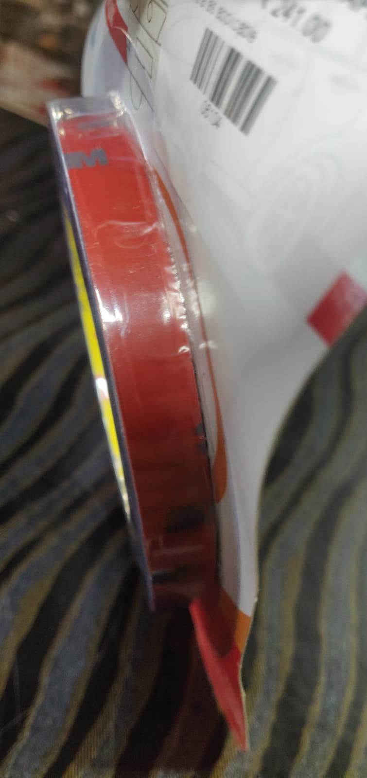 RED DOUBLE SIDE TAPE 20MM WIDTH