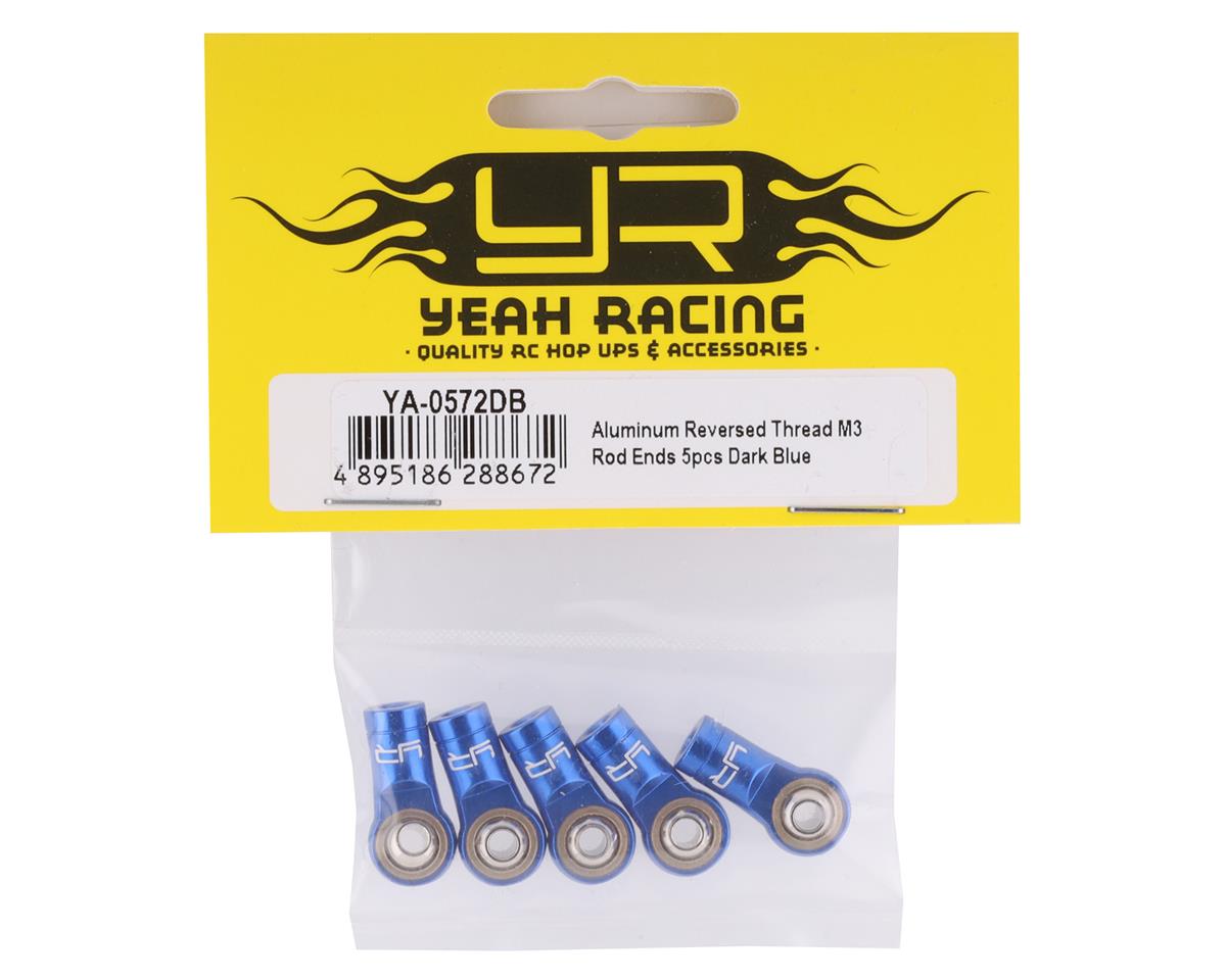 Yeah Racing 3Mm Aluminium Threaded Rod Ends YEA-YA-0572DB