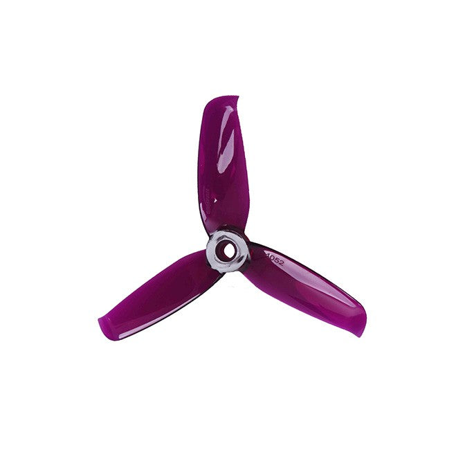 Orange HD 4052(4X5.2) Tri-Blade Flash Propellers 2CW+2CCW 2 Pair-Transparent Purple