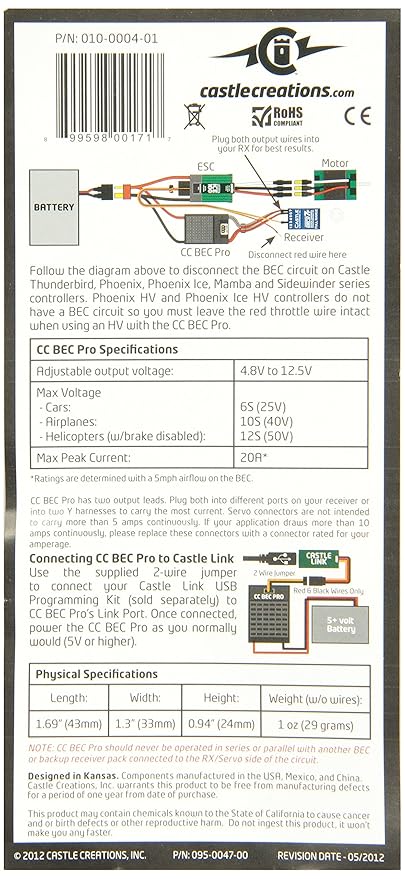 Castle Creations 20A BEC Pro