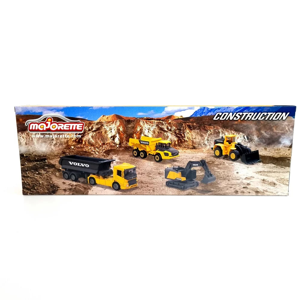 Majorette Volvo Construction Equipment Pack of 4 Models