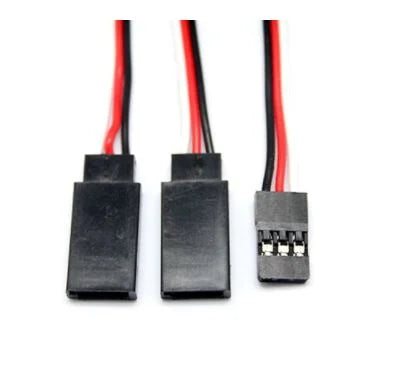 Y CONNECTOR- 1JR Male To 2 Futaba Female Y Type Servo Extension Wire(300Mm)