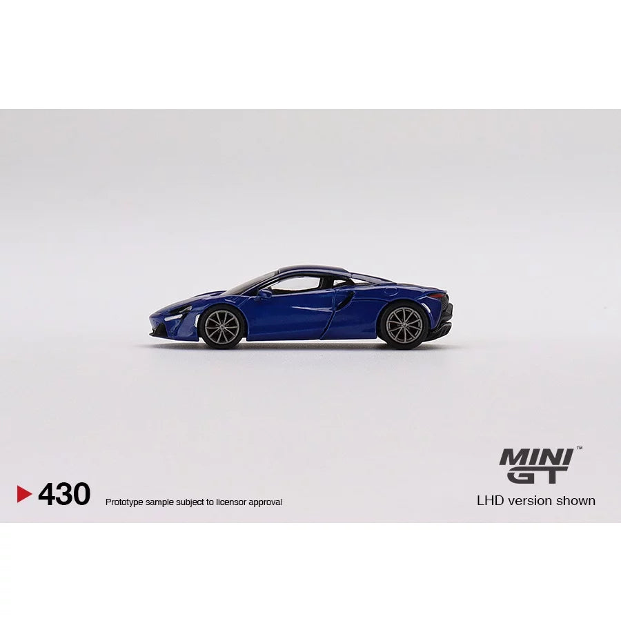 MINI GT Mclaren Arture Volcano Blue 1:64 Scale Diecast Car