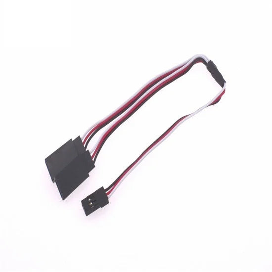 Y CONNECTOR- 1JR Male To 2 Futaba Female Y Type Servo Extension Wire(300Mm)