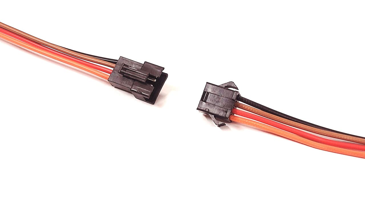 BLACK JST 4 PIN CONNECTOR MALE/FEMALE SET