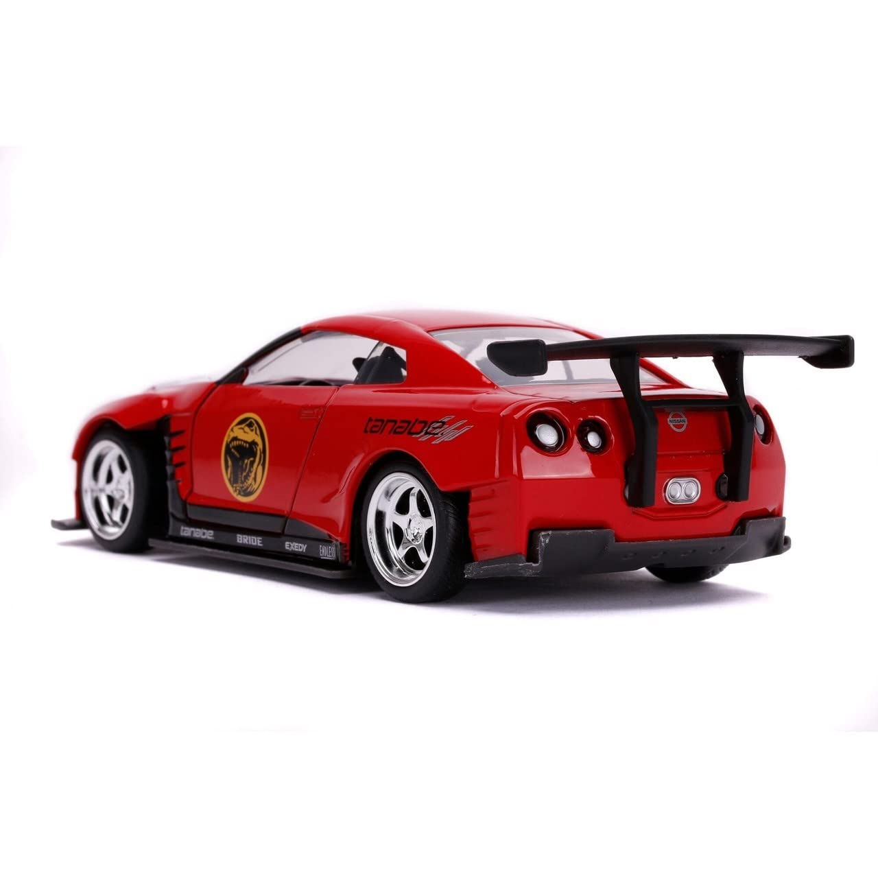 JADA TOYS POWER RANGERS RED RANGER 2009 NISSAN GT-R R35 DIECAST CAR