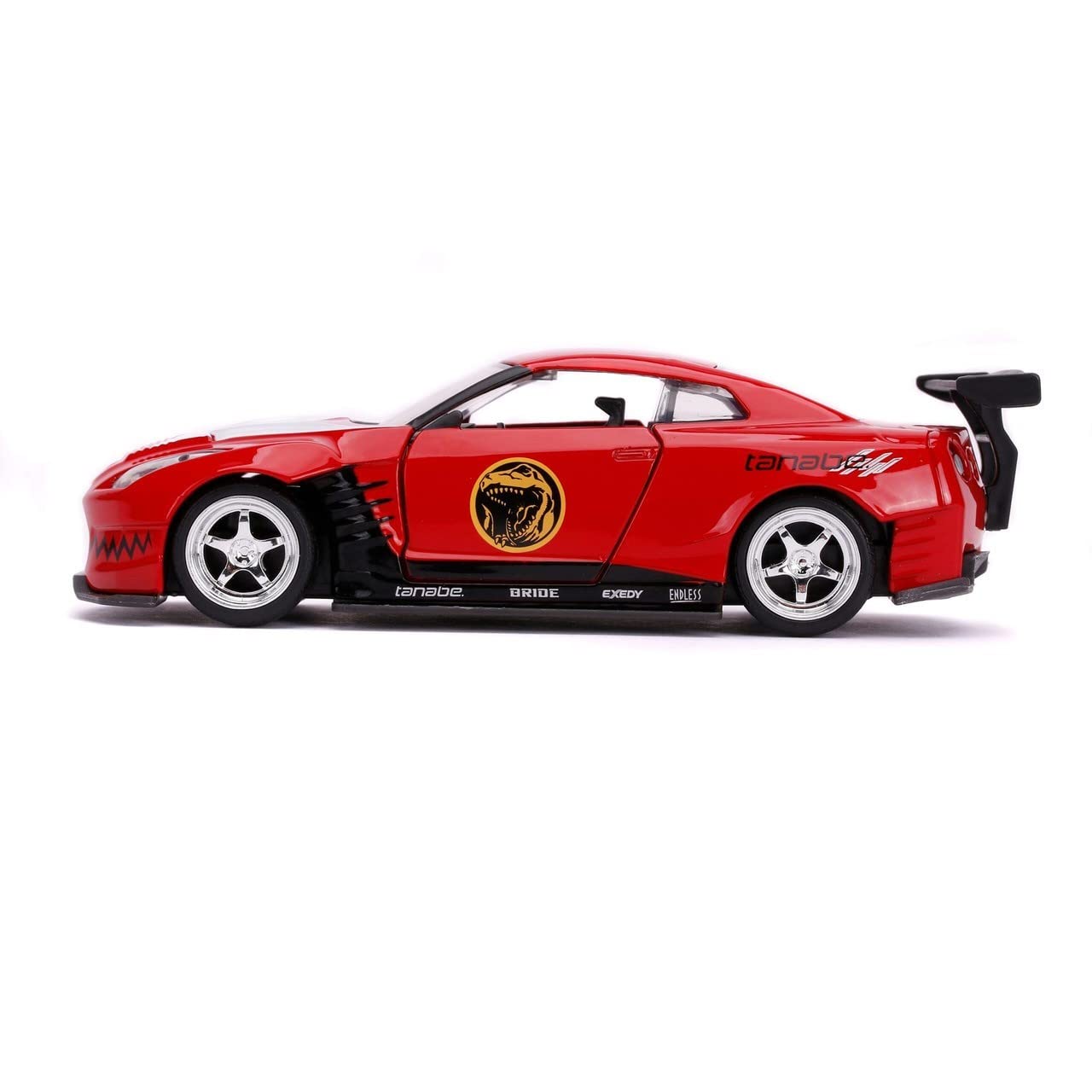 JADA TOYS POWER RANGERS RED RANGER 2009 NISSAN GT-R R35 DIECAST CAR