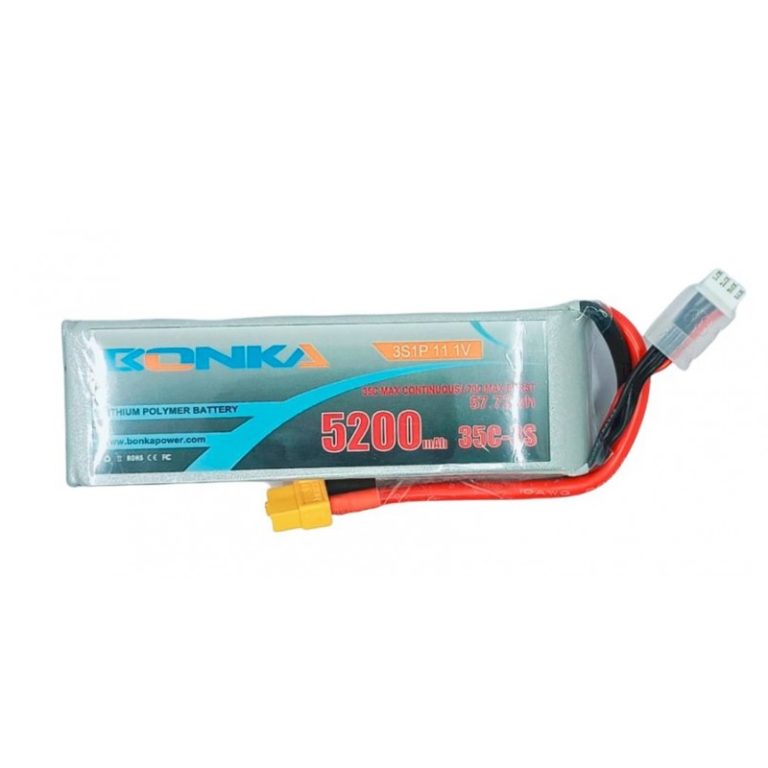 Bonka 11.1V 5200mAh 35C 3S Lithium Polymer Battery Pack