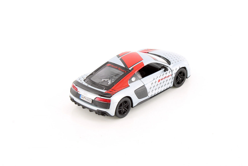 KINSMART 2020 AUDI R8 COUPE LIVERY EDITION 1:36 NO: KT5422DF (SILVER)