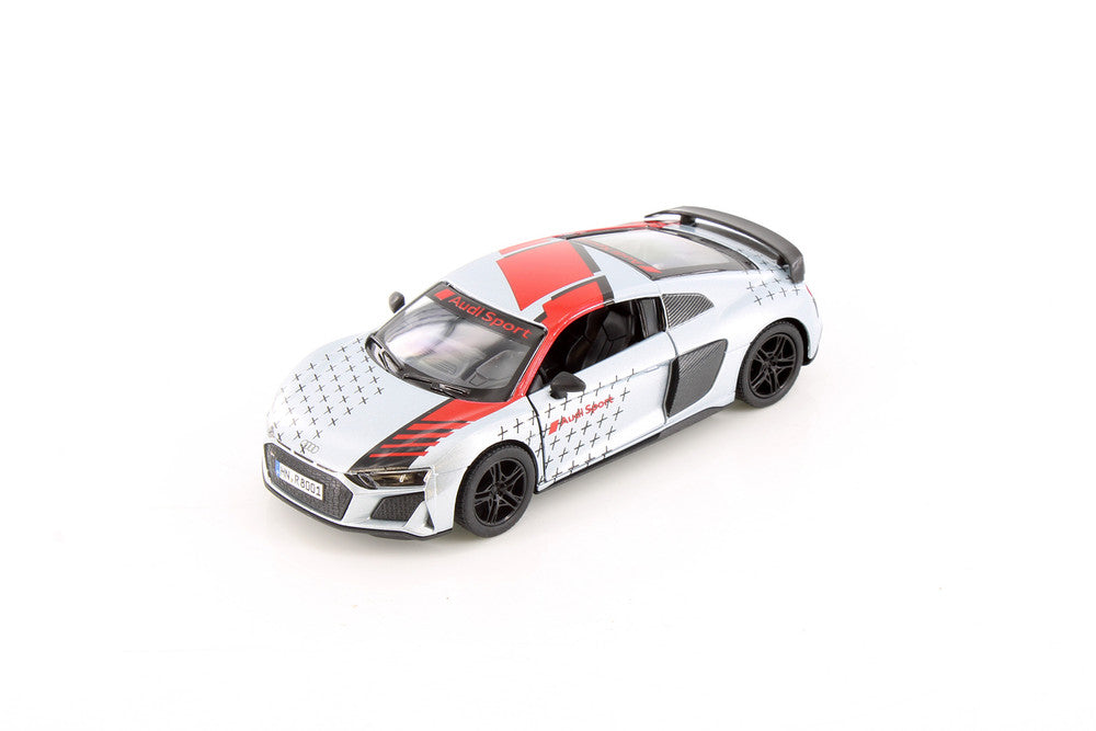 KINSMART 2020 AUDI R8 COUPE LIVERY EDITION 1:36 NO: KT5422DF (SILVER)