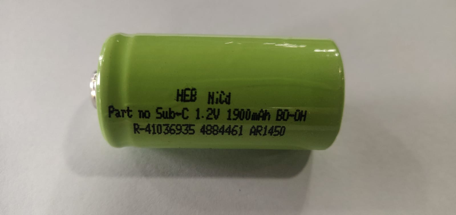 1.2V 1900Mah Ni-Cd Cell Sub-C