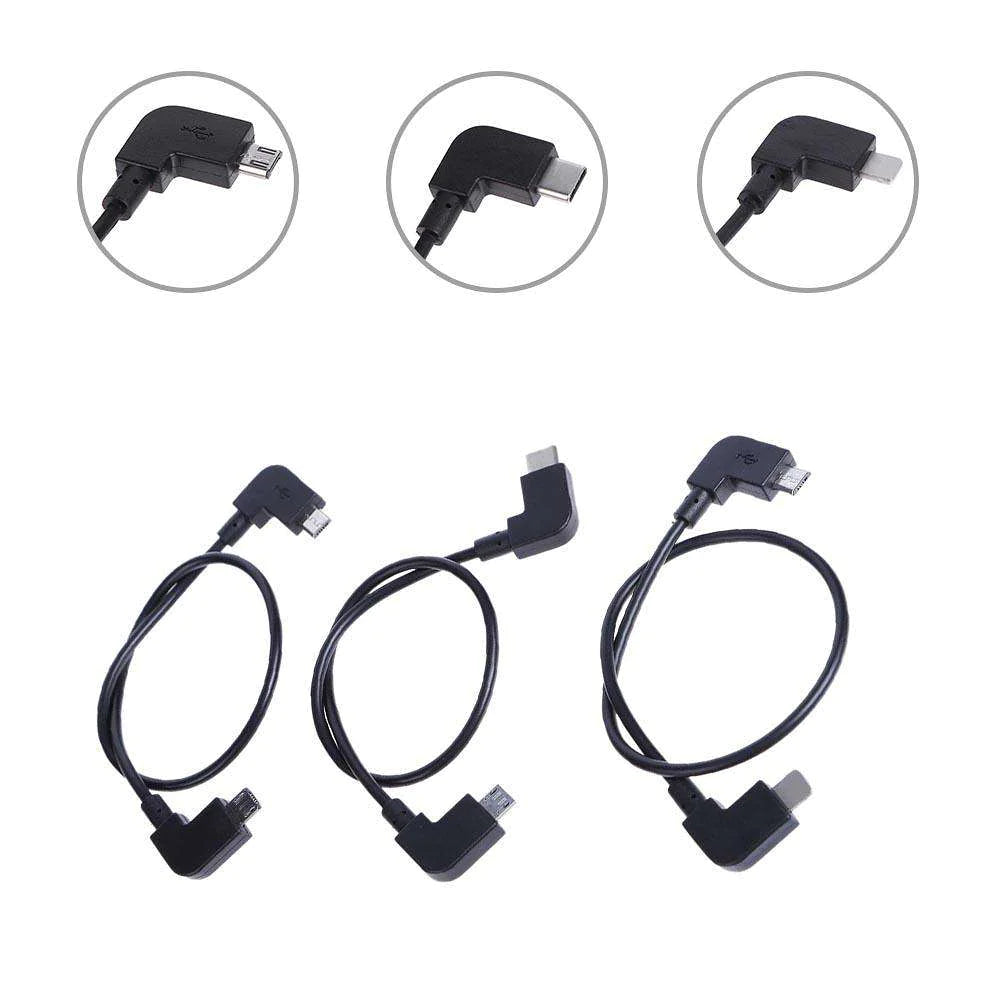 30Cm Micro USB To Iphone Connector For Dji Mavic Pro & Spark Remote Controller