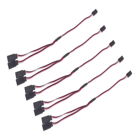 Y CONNECTOR- 1JR Male To 2 Futaba Female Y Type Servo Extension Wire(300Mm)