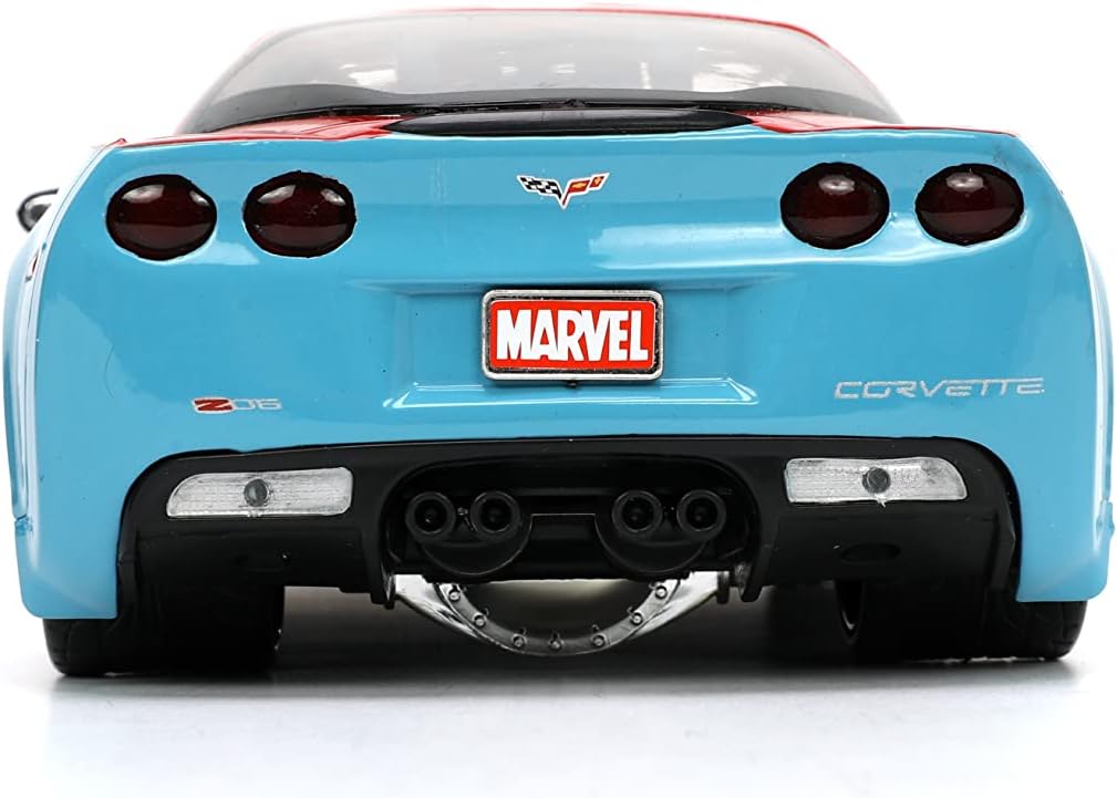 JADA TOYS MARVEL DOCTOR STRANGE 1:24 2006 CHEVY CORVETTE Z06 DIE-CAST CAR WITH 2.75'' DR. STRANGE FIGURE