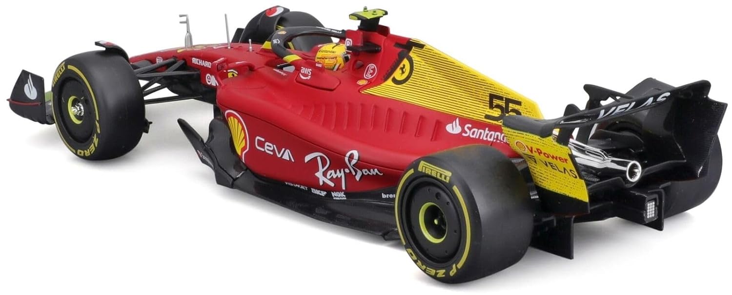 BBURAGO F1 FERRARI F1-75 - #55 CARLOS SAINZ 2022  1/24 SCALE 18-26806S
