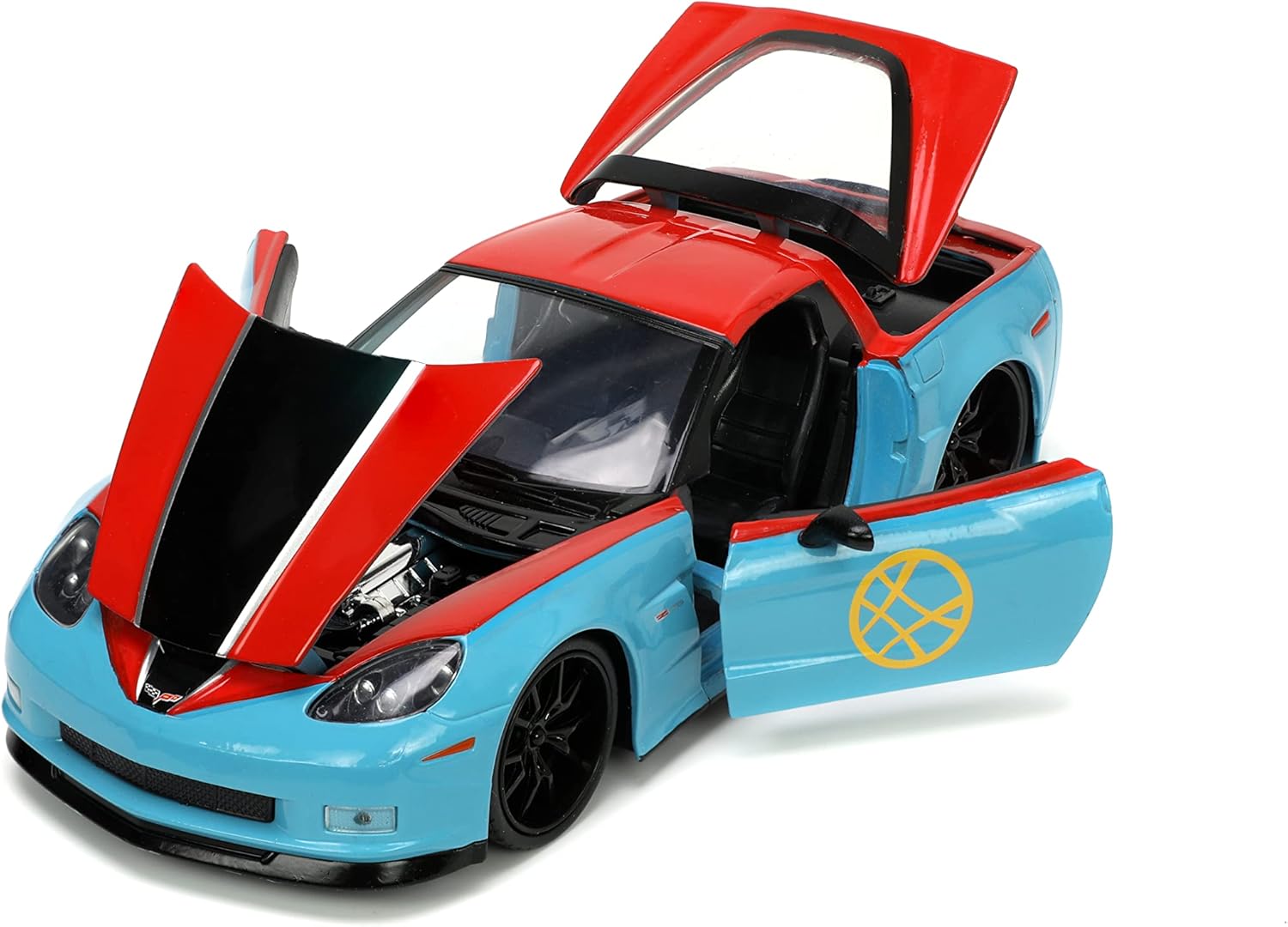 JADA TOYS MARVEL DOCTOR STRANGE 1:24 2006 CHEVY CORVETTE Z06 DIE-CAST CAR WITH 2.75'' DR. STRANGE FIGURE