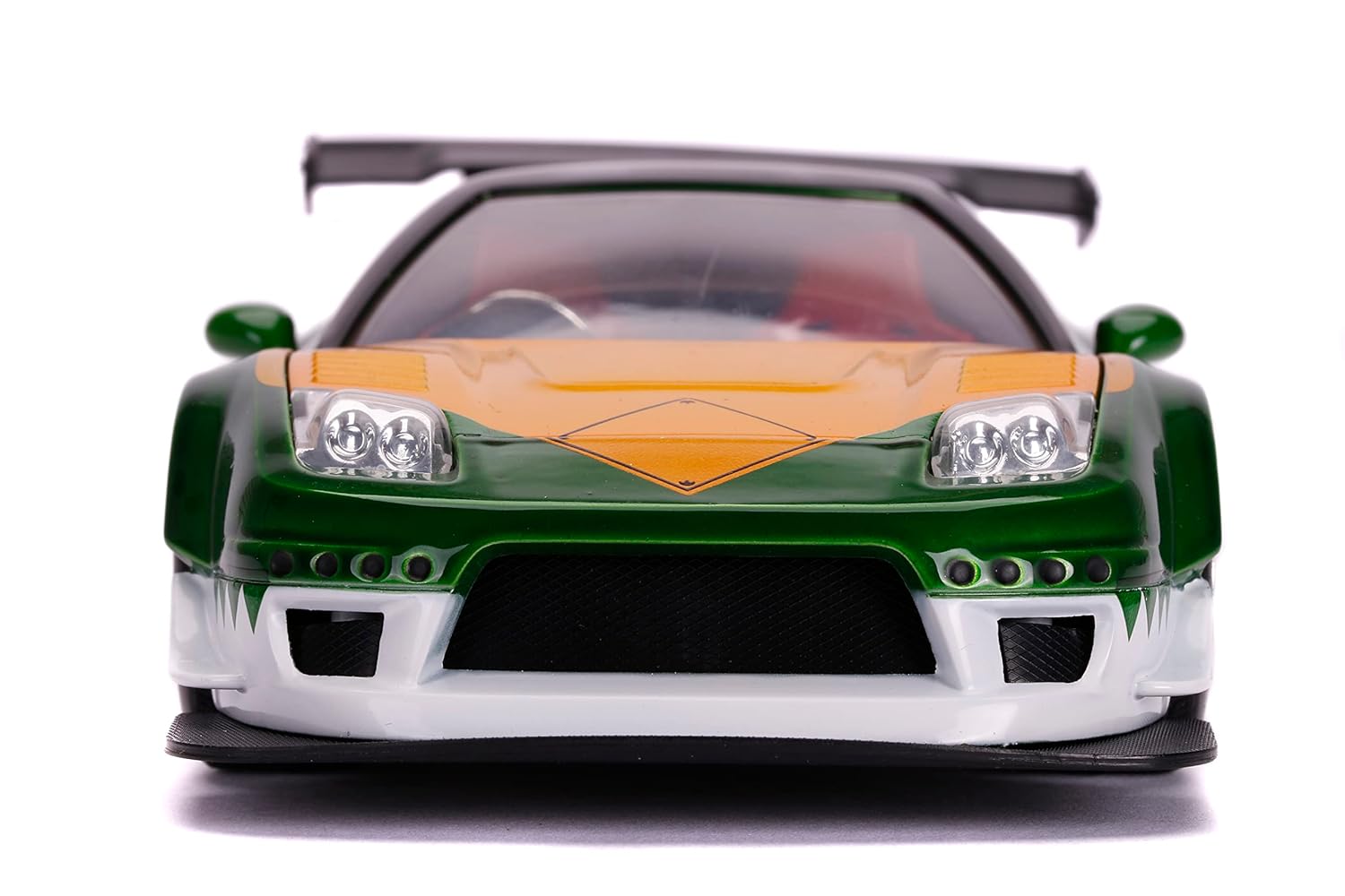JADA POWER RANGERS 1:24 2002 HONDA NSX TYPE-R JAPAN SPEC DIE-CAST CAR WITH 2.75 (GREEN RANGER FIGURE)