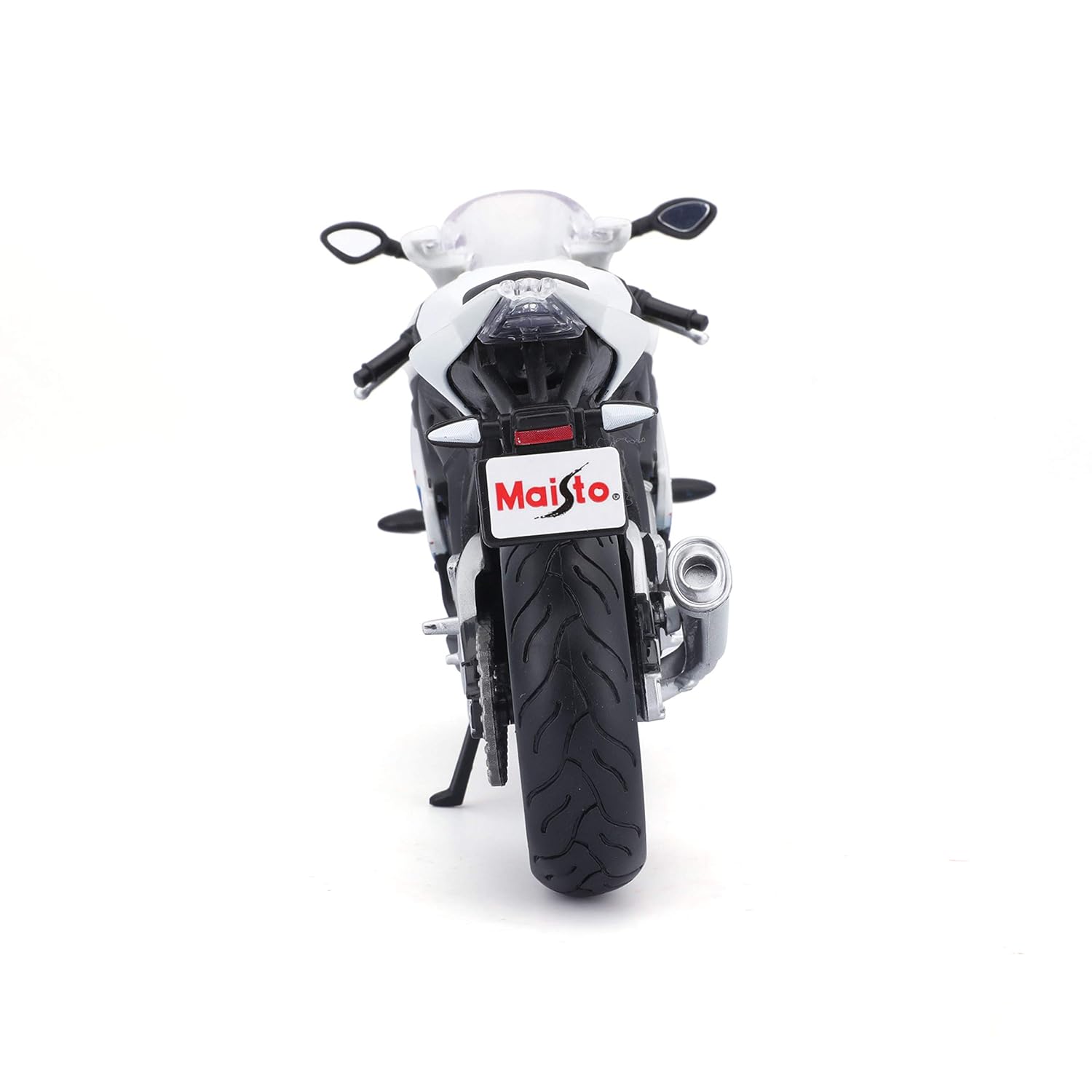 MAISTO PLASTIC 1/12 BMW S1000RR SCALE MODEL MOTORCYCLE, WHITE