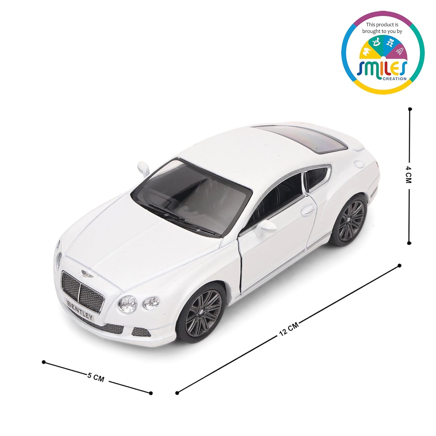 KINSMART 2012 BENTLEY CONTINENTAL GT SPEED 1:38 NO: KT5369D (WHITE)