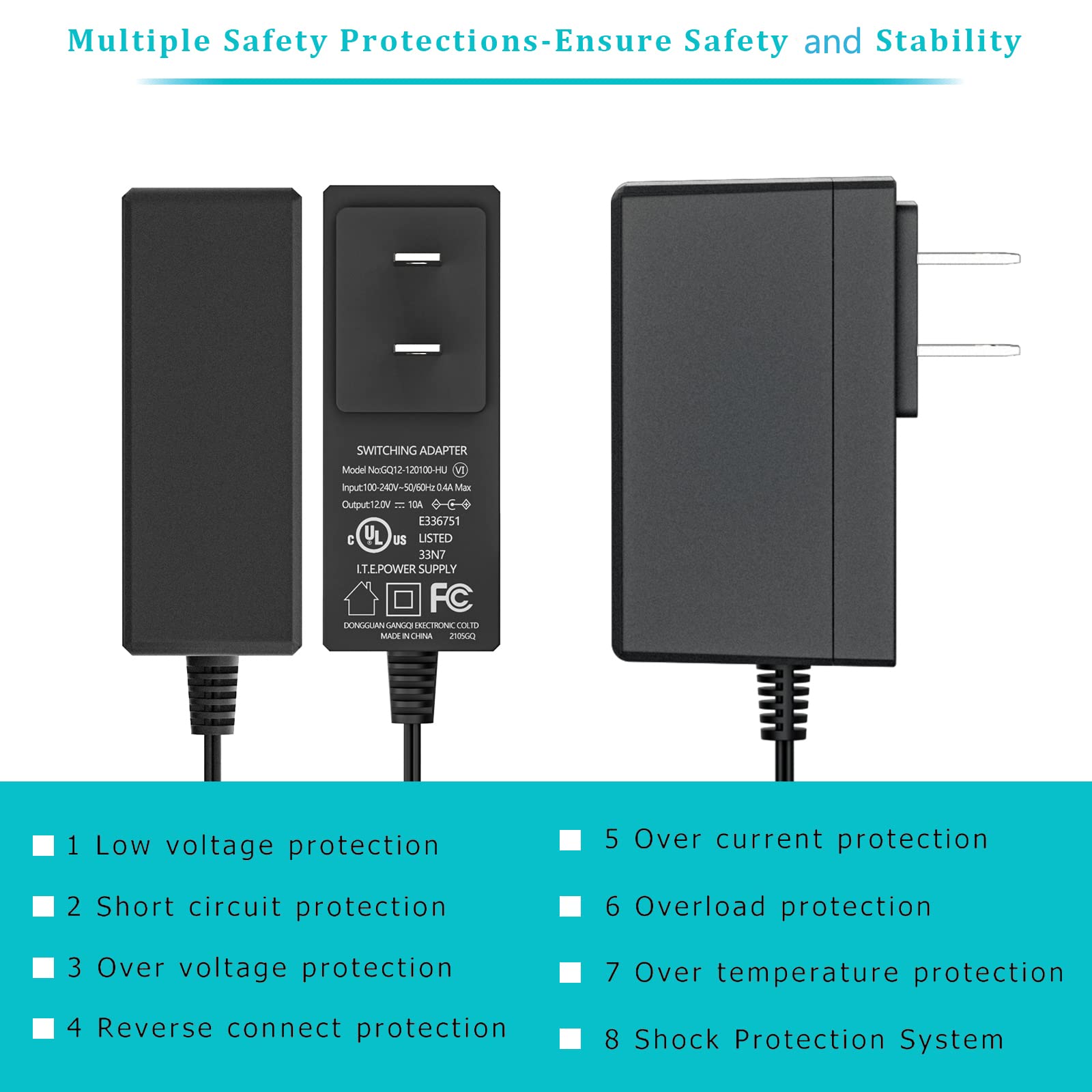 ADAPTOR 12V -1AMP WITH DC PIN