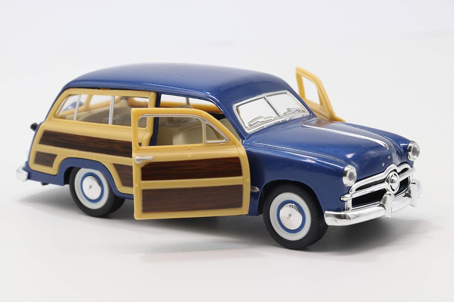 KINSMART 1949 FORD WOODY WAGON 1:40 NO KT5402D (BLUE)